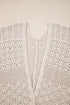 Mix Pattern Hollowed Knit Open Front Cardigan